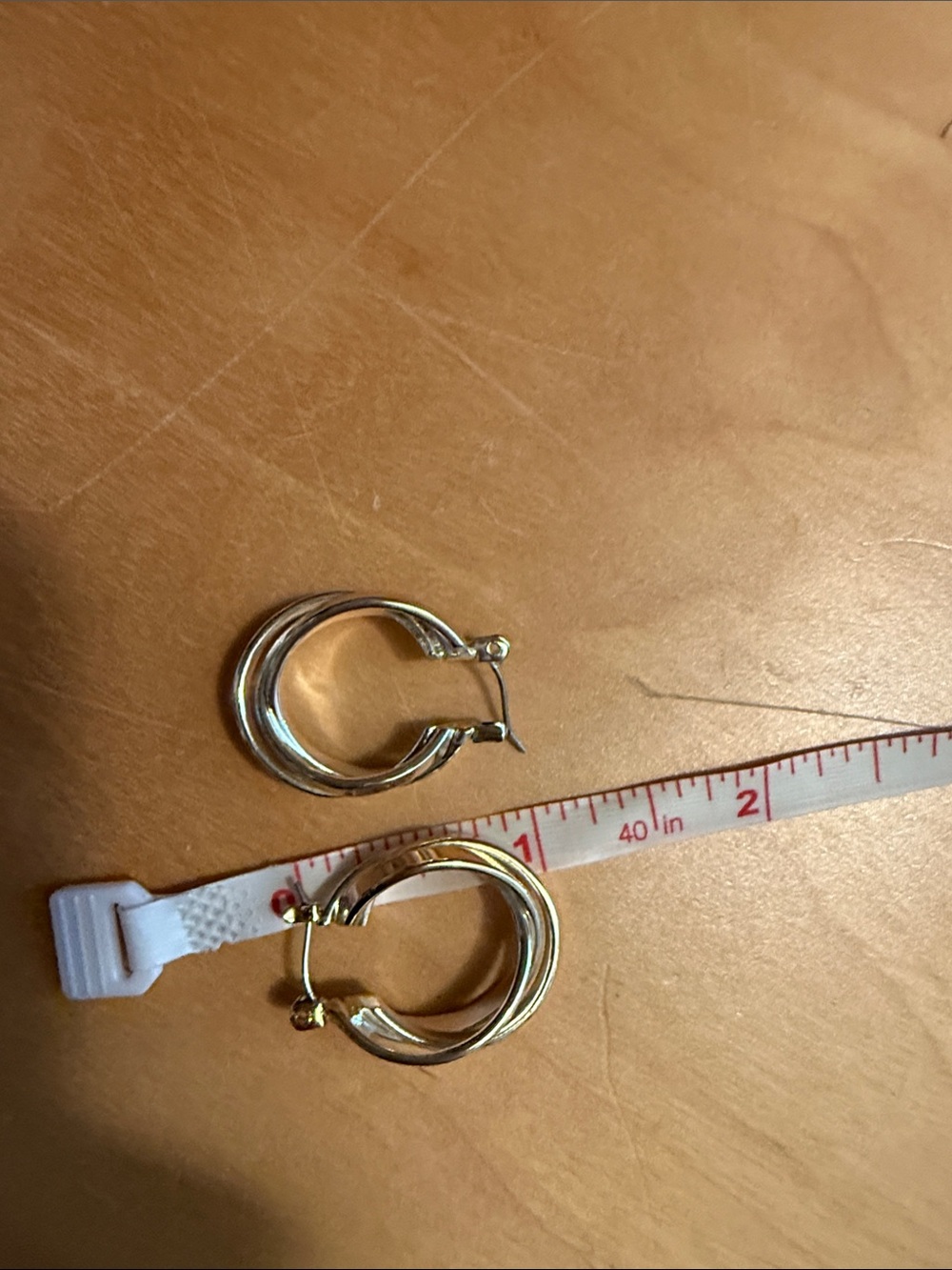 Silver-Tone Hoop Earrings
